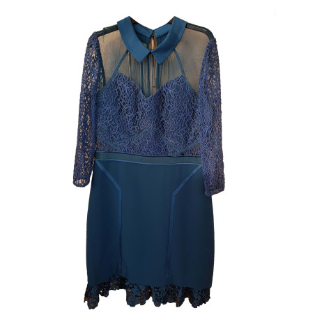 TREE FLORR Kleid blau 