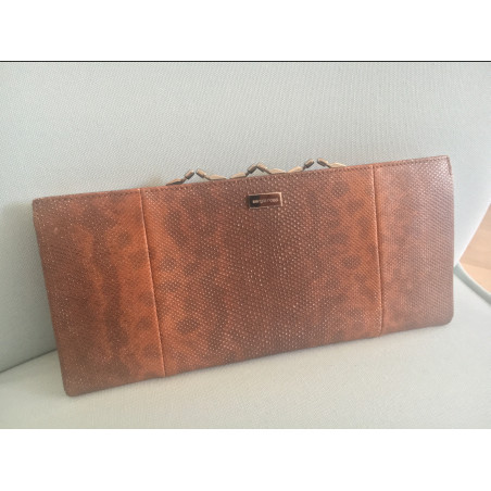 SERGIO ROSSI Clutch cognac
