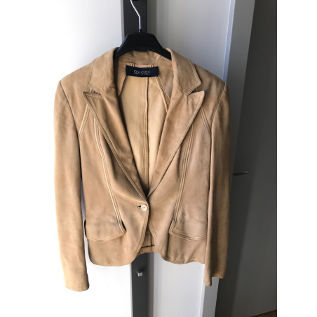 GUCCI Wildleder Blazer Gr. 34