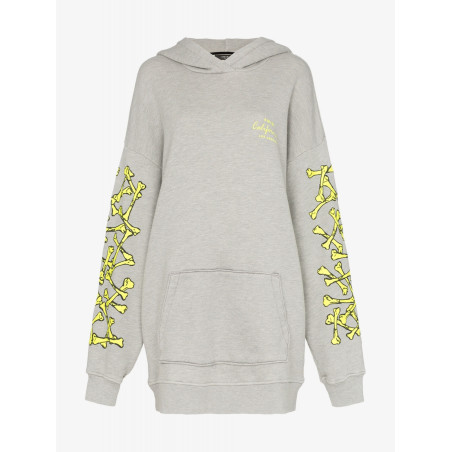 AMIRI Bones Print Hoodie Dress 