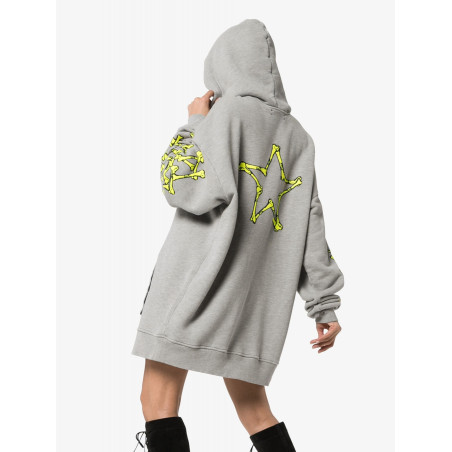 AMIRI Bones Print Hoodie Dress 