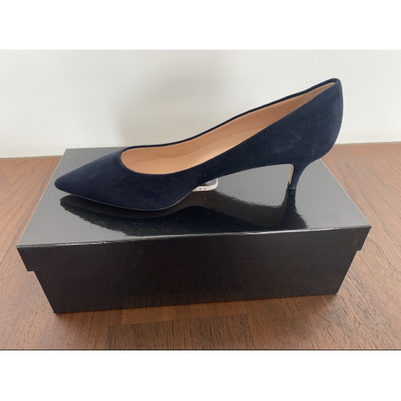 UNÜTZER Pumps Wildleder BLAU. NEU m. Etikett. 