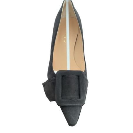 UNÜTZER Pumps Wildleder Taupe. NEU m. Etikett. 