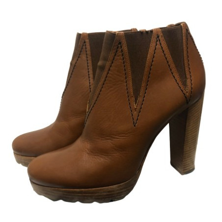 WALTER STEIGER Stiefeletten Braun. Gr. 38.5. Sehr guter Zustand. 