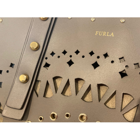 FURLA AURORA Laser Cut Large Tote - Pre-loved Designer Second Hand | LUXURYLOVE