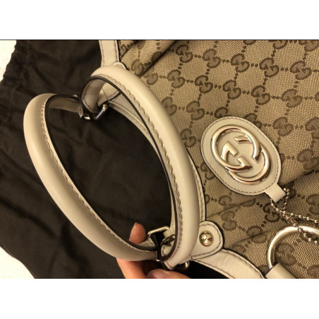 GUCCI GG Monogram Handtasche braun. Sehr guter Zustand.