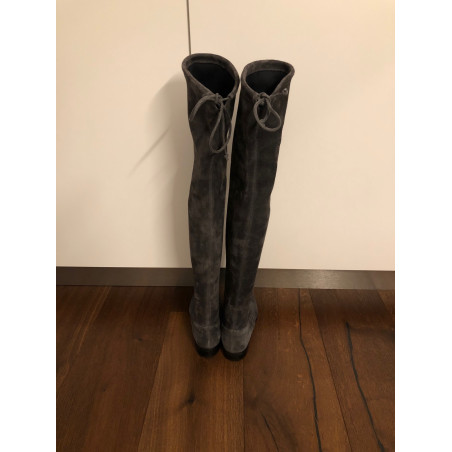 NAVYBOOT Overknee Stiefel Wildleder grau Gr. 36. Sehr guter Zustand