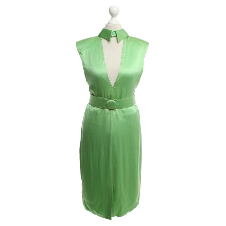VERSACE Kleid Seide grün Gr. 36. Sehr guter Zustand