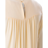 Apricot silk dress