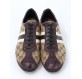GUCCI GG Supreme Bowling Sneakers mit Krokodilleder Gr. 39.5. Sehr guter Zustand