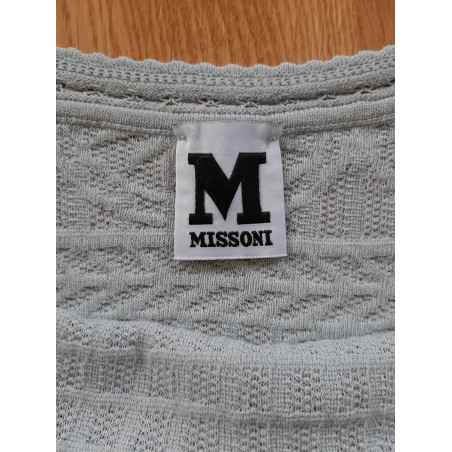 M MISSONI Top Strick hellblau Gr. 36. Sehr guter Zustand