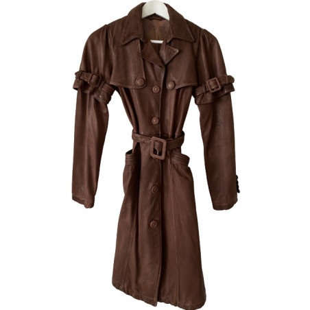 GIORGIO BRATO Leather coat - Pre-loved Designer Second Hand | LUXURYLOVE