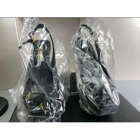 SAINT LAURENT Sandalette Plateau Leder schwarz Gr. 39. Zustand NEU