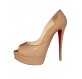 CHRISTIAN LOUBOUTIN Lady Peep 150 Lackleder nude Gr. 40.5. Sehr guter Zustand 