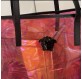 VERSACE Transparent Jungle Print Tote Bag. Pink. Sehr guter Zustand. 