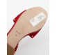MIU MIU Sandalette mit Applikationen Wildleder rot Gr. 40. Zustand NEU
