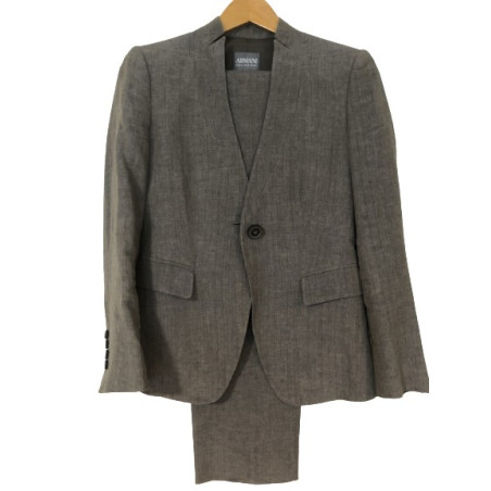 ARMANI COLLEZIONE Anzug Leinen grau Gr. 34. Sehr guter Zustand 
