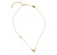 LOUIS VUITTON Essential V Halskette M63181 Modeschmuck goldfarben. Sehr guter Zustand 