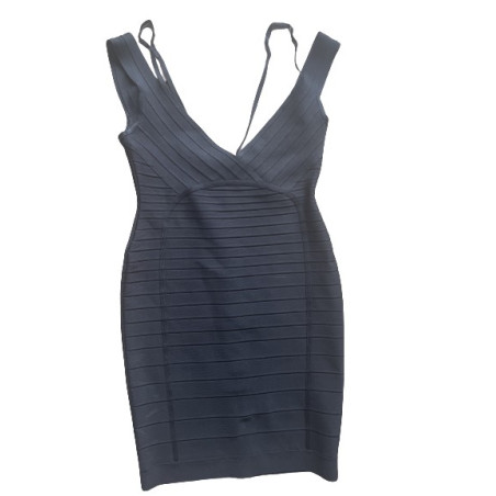 HERVÉ LEGER KLEID GR. 38. Schwarz. Guter Zustand. 