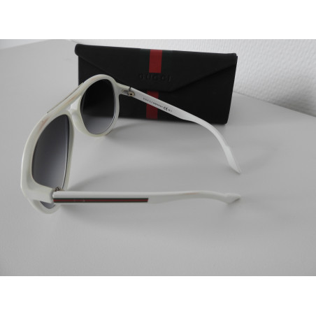 GUCCI Sonnenbrille Medium Aviator. Weiss. Sehr guter Zustand. 