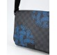 LOUIS VUITTON District PM Messenger Bag Christoph Nemeth Rope Damier Graphite grau-blau. Sehr guter Zustand