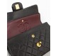 CHANEL Vintage Timeless Classic Double Flap Bag small Lammleder schwarz 24 k vergoldet. Sehr guter Zustand