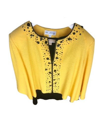 ST JOHN Embroidered jacket with top - Pre-loved Designer Second Hand | LUXURYLOVE