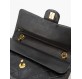 CHANEL Medium Double Flap Bag Lammleder schwarz 24 k vergoldete Hardware. Guter Zustand. 