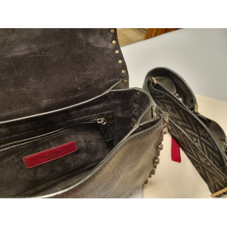 VALENTINO GARAVANI Rockstud Guitar Crossbody Bag Leder multicolor metallic. Sehr guter Zustand