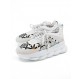 VERSACE Chain Reaction Sneakers Medusa Print Leder weiss Gr. 40. Sehr guter Zustand