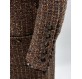 CHANEL Vintage Tweed Mantel braun Gr. S. Guter Zustand