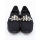PRADA Crystal Slip-on Sneakers Neopren schwarz mit Swarovski Steinen Gr. 38. Sehr guter Zustand 