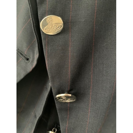 VIVIENNE WESTWOOD RED LABEL Anzug Damen 3-teilig Wolle anthrazit Gr. 40. Guter Zustand