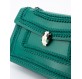 BULGARI Serpenti Tasche medium Kalbsleder grün. Sehr guter Zustand. Qualität und Echtheit geprüft