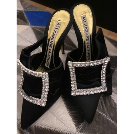 ALEXANDRE VAUTHIER Crystal Mules - Pre-loved Designer Second Hand | LUXURYLOVE