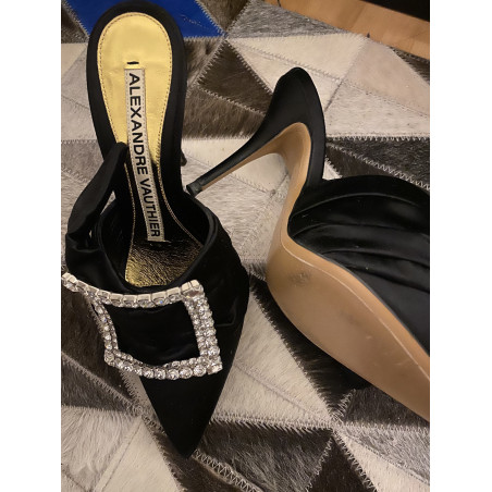ALEXANDRE VAUTHIER Crystal Mules - Pre-loved Designer Second Hand | LUXURYLOVE
