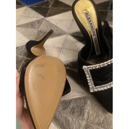 ALEXANDRE VAUTHIER Crystal Mules - Pre-loved Designer Second Hand | LUXURYLOVE