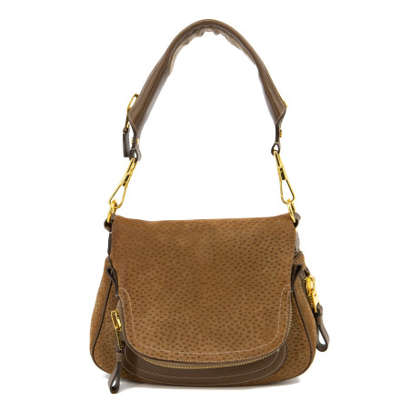 TOM FORD Jennifer Bag medium Wildleder braun & DB. Sehr guter Zustand