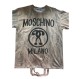 MOSCHINO T-Shirt Print Baumwolle braun Gr. 42. Sehr guter Zustand