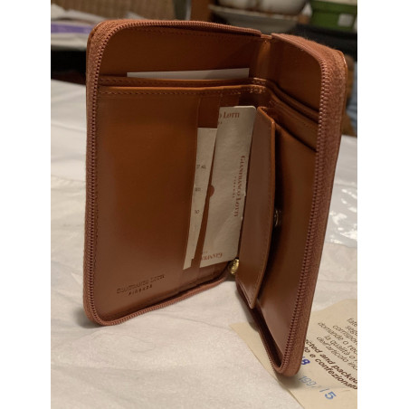 GIANFRANCO LOTTI Portemonnaie Leder rehbraun. Zustand NEU mit Etikett