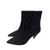 Rockstud ankle boots