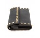 VALENTINO GARAVANI Rockstud Portemonnaie mit Wrist Strap Leder schwarz. Zustand akzeptabel.