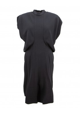 YVES SAINT LAURENT Kleid schwarz Acetatstoff schwarz Gr. 38. Zustand sehr gut.