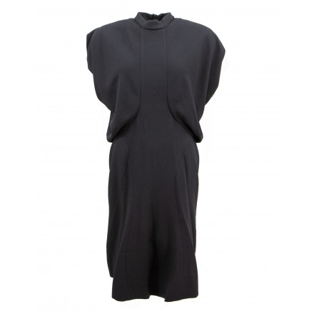 YVES SAINT LAURENT Kleid schwarz Acetatstoff schwarz Gr. 38. Zustand sehr gut.