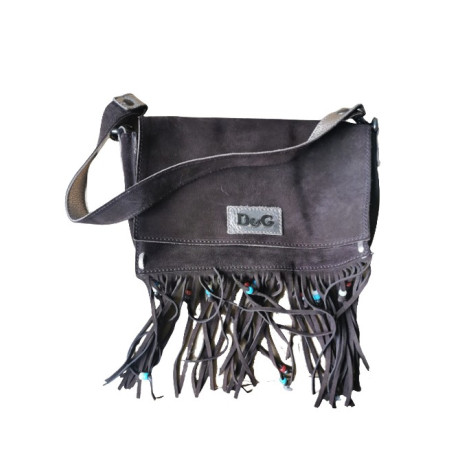 DOLCE & GABBANA SHOULDER BAG WITH FRINGES SUEDE - Pre-loved Designer Second Hand | LUXURYLOVE
