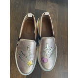 Leather slippers