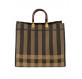 FENDI Vichy Pequin Shopper Tasche. Pre-owned Secondhand Luxurylove.