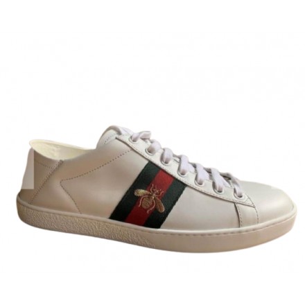 GUCCI Sneaker weiss Gr. 39.5. Pre-owned Secondhand Luxurylove