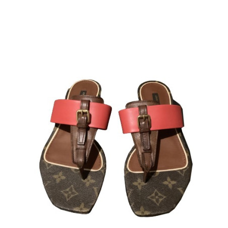 LOUIS VUITTON Monogram Sandalen Gr. 38
