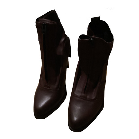 G-STAR RAW STIEFELETTEN BORDEAUX 38 NEU Pre-owned Designer Secondhand 